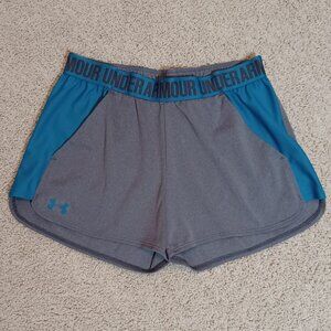 Under Armour Women's Shorts, Size - M, Dark Gray/Blue